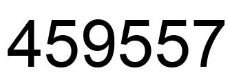 Number 459557 black image
