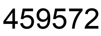 Número 459572 imagen negro