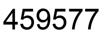 Número 459577 imagen negro