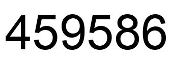 Number 459586 black image