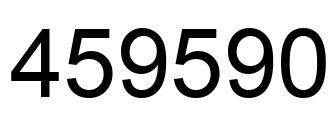 Number 459590 black image