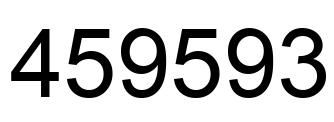 Number 459593 black image
