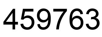 Number 459763 black image