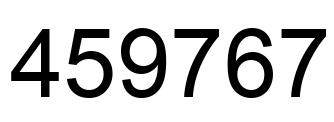 Número 459767 imagen negro