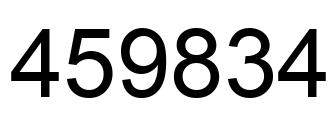 Número 459834 imagen negro