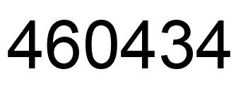 Número 460434 imagen negro