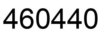 Número 460440 imagen negro