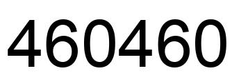 Número 460460 imagen negro