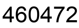 Número 460472 imagen negro