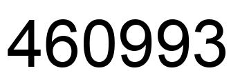 Número 460993 imagen negro