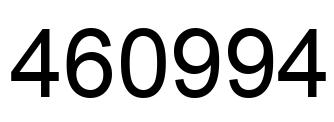 Número 460994 imagen negro