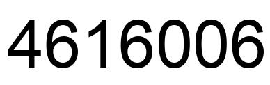 Número 4616006 imagen negro