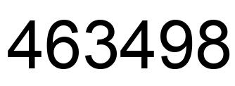 Número 463498 imagen negro