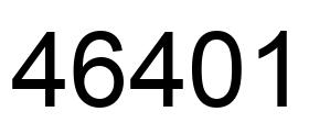 Number 46401 black image