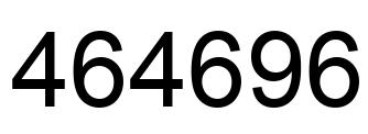 Número 464696 imagen negro