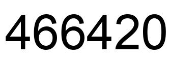 Number 466420 black image