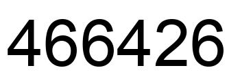 Number 466426 black image