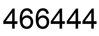 Número 466444 imagen negro