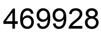 Número 469928 imagen negro