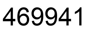 Número 469941 imagen negro