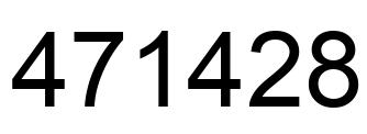 Número 471428 imagen negro