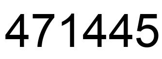 Número 471445 imagen negro