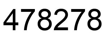 Number 478278 black image