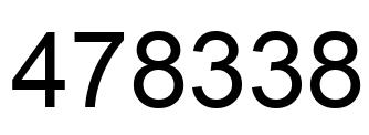 Número 478338 imagen negro