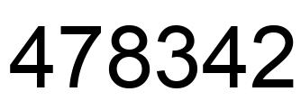 Número 478342 imagen negro