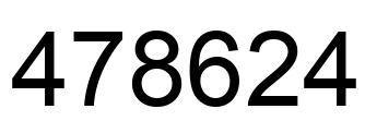 Number 478624 black image