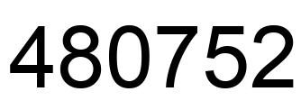 Número 480752 imagen negro
