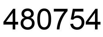 Número 480754 imagen negro
