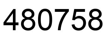 Número 480758 imagen negro