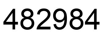 Number 482984 black image