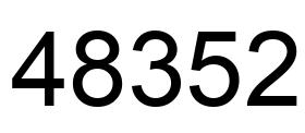 Número 48352 imagen negro