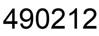 Número 490212 imagen negro