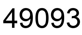 Number 49093 black image