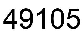 Number 49105 black image