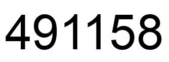 Número 491158 imagen negro