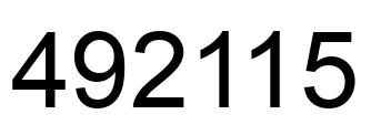 Número 492115 imagen negro