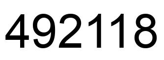 Número 492118 imagen negro