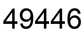 Número 49446 imagen negro