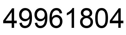 Número 49961804 imagen negro