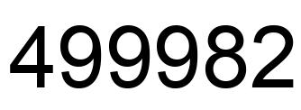 Número 499982 imagen negro