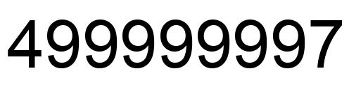 Number 499999997 black image