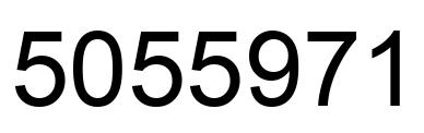 Número 5055971 imagen negro
