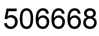 Número 506668 imagen negro
