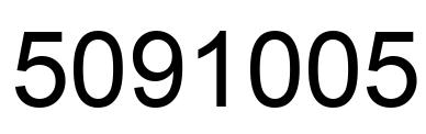 Number 5091005 black image