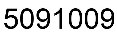 Number 5091009 black image