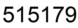 Número 515179 imagen negro